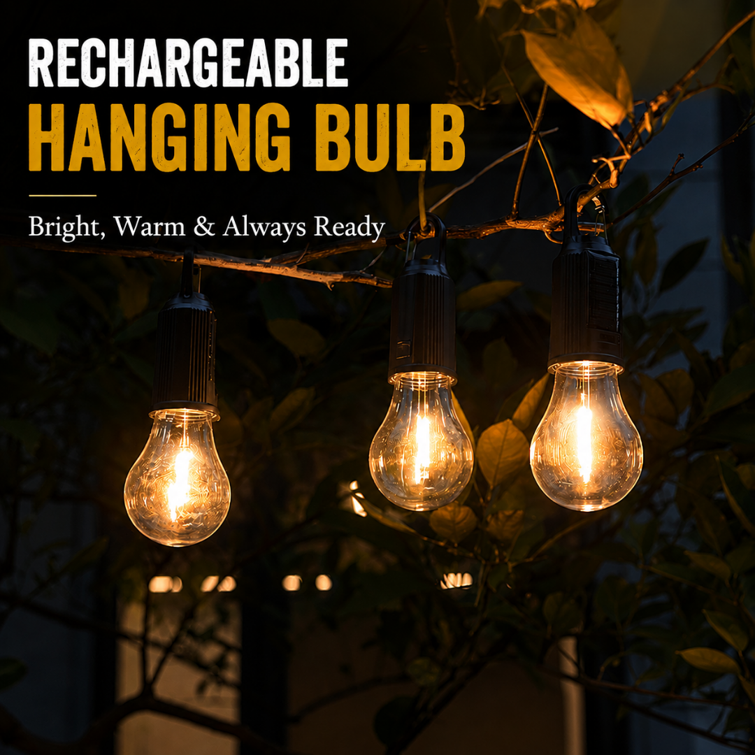Rechargeable Hanging Bulb | 7–15 Hours Backup