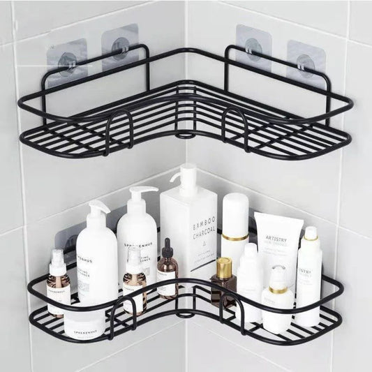 No-Drill Corner Shelf – Bathroom & Kitchen