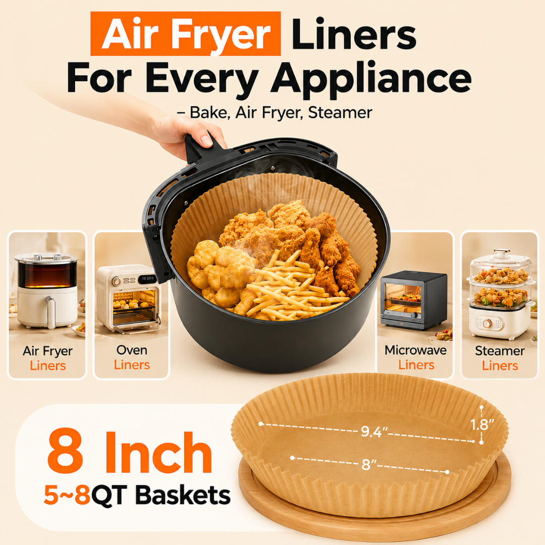 Air Fryer Disposable Papers – 50 Pcs