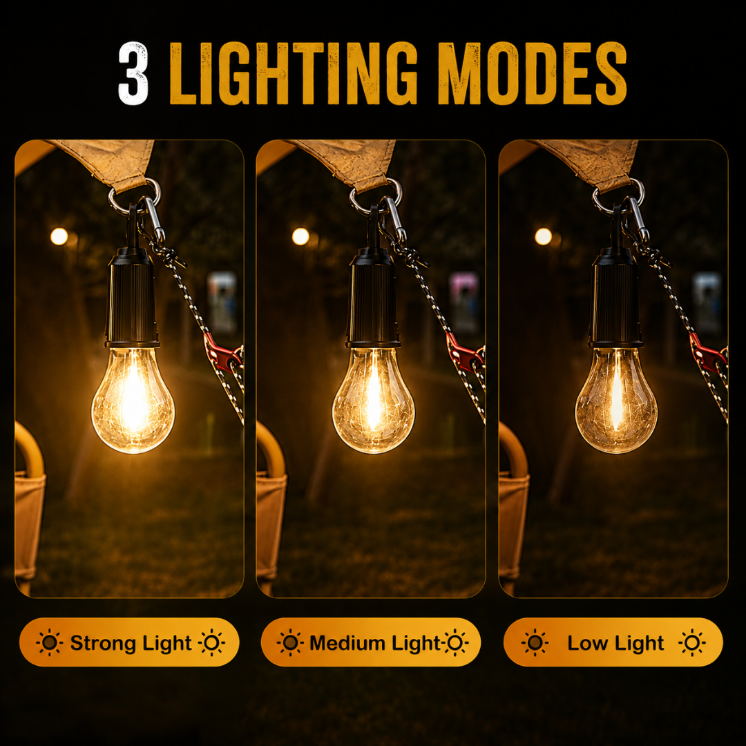 Rechargeable Hanging Bulb | 7–15 Hours Backup