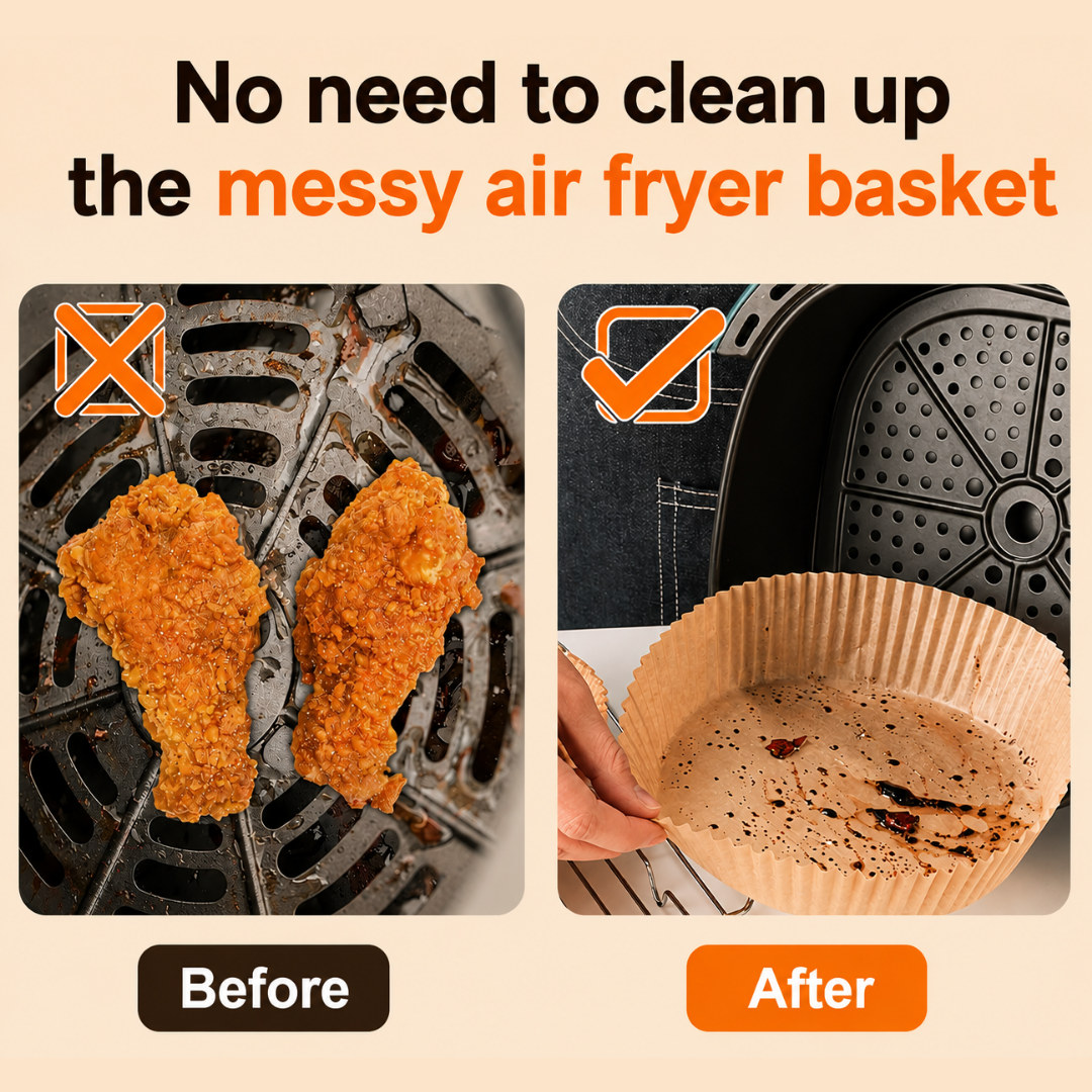 Air Fryer Disposable Papers – 50 Pcs