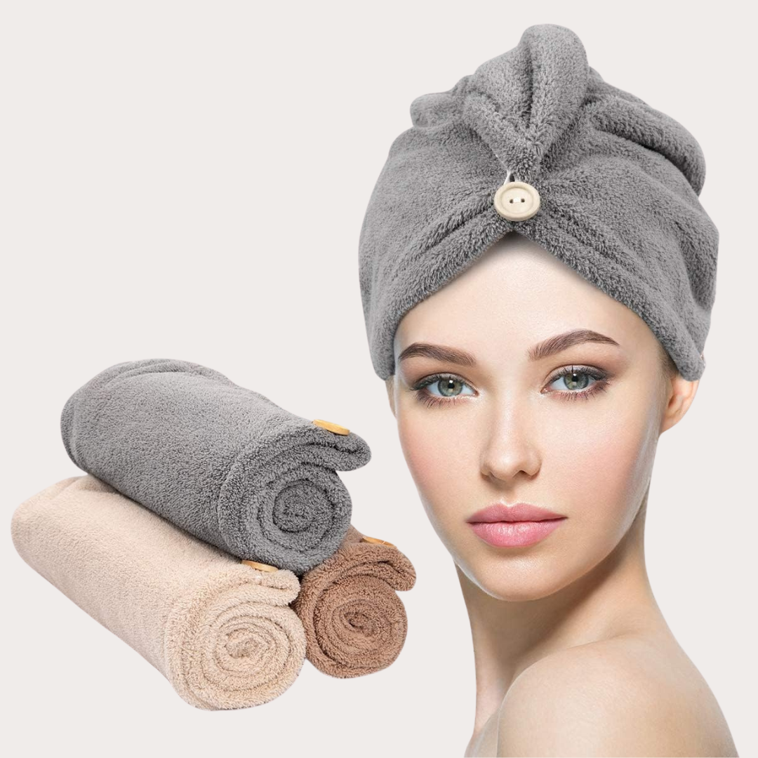 JEREMYTIS microfiber hair drying cap pack
