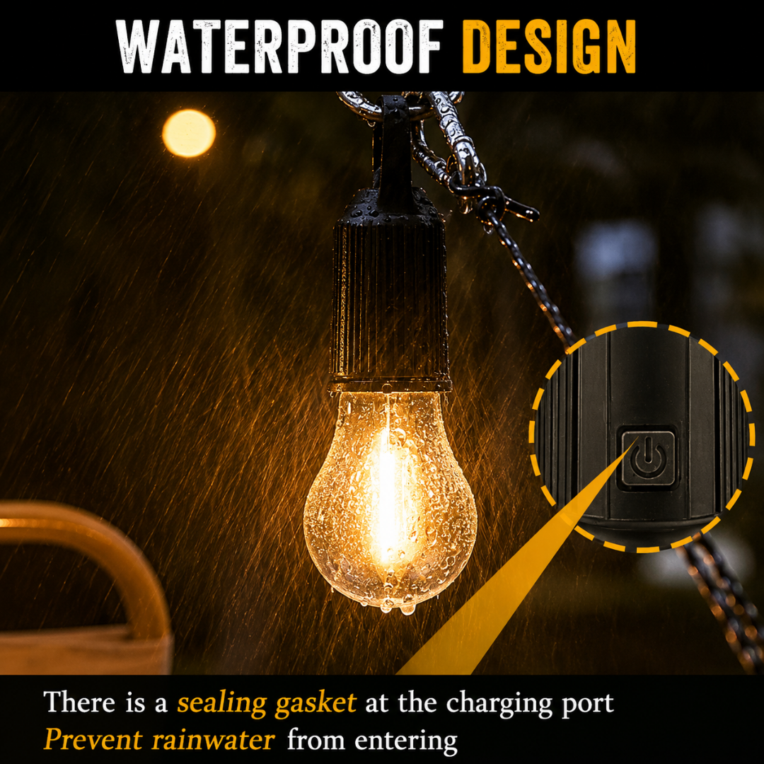 Rechargeable Hanging Bulb | 7–15 Hours Backup