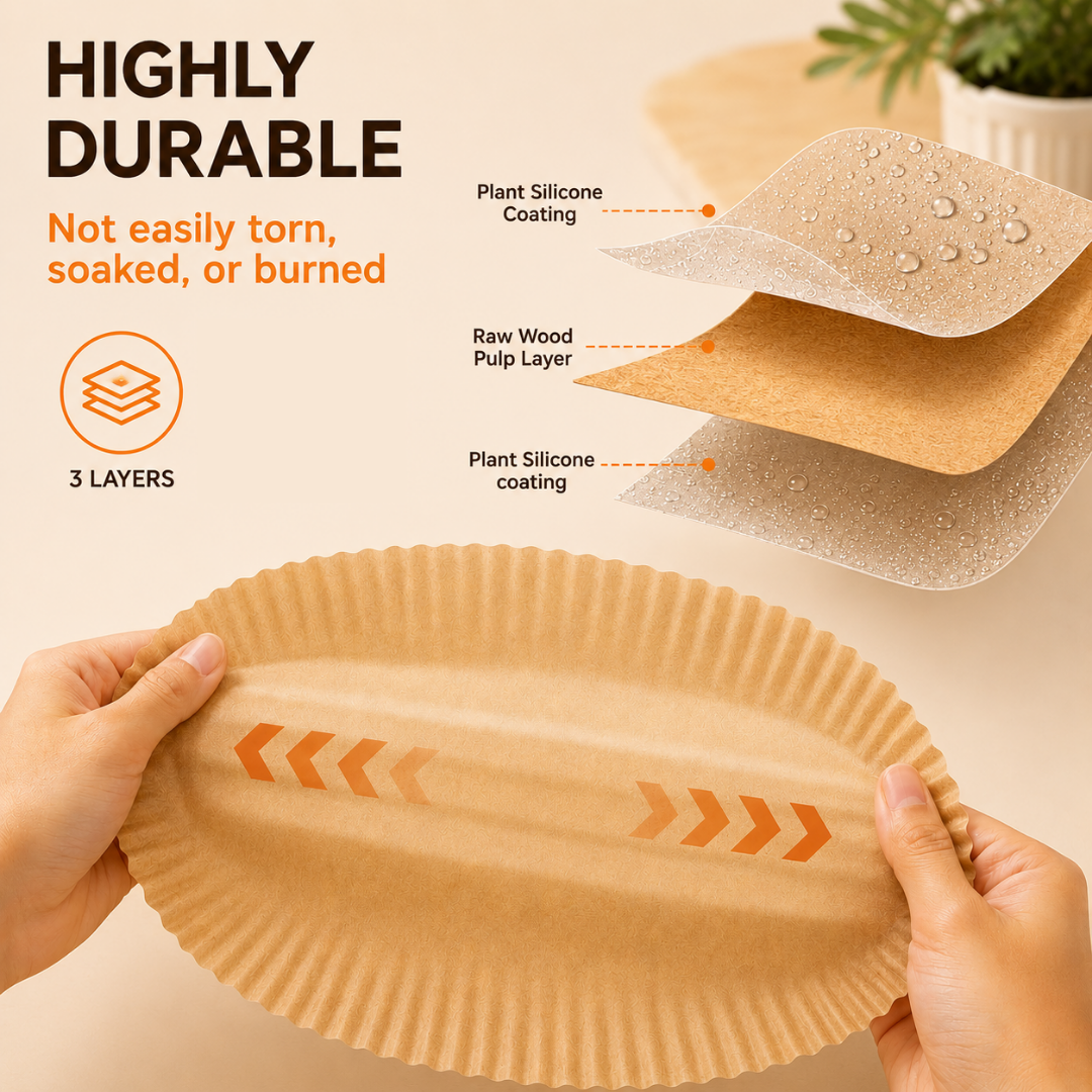 Air Fryer Disposable Papers – 50 Pcs