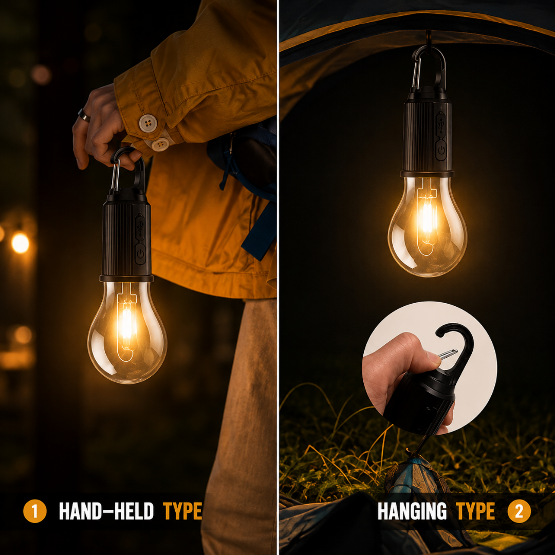 Rechargeable Hanging Bulb | 7–15 Hours Backup