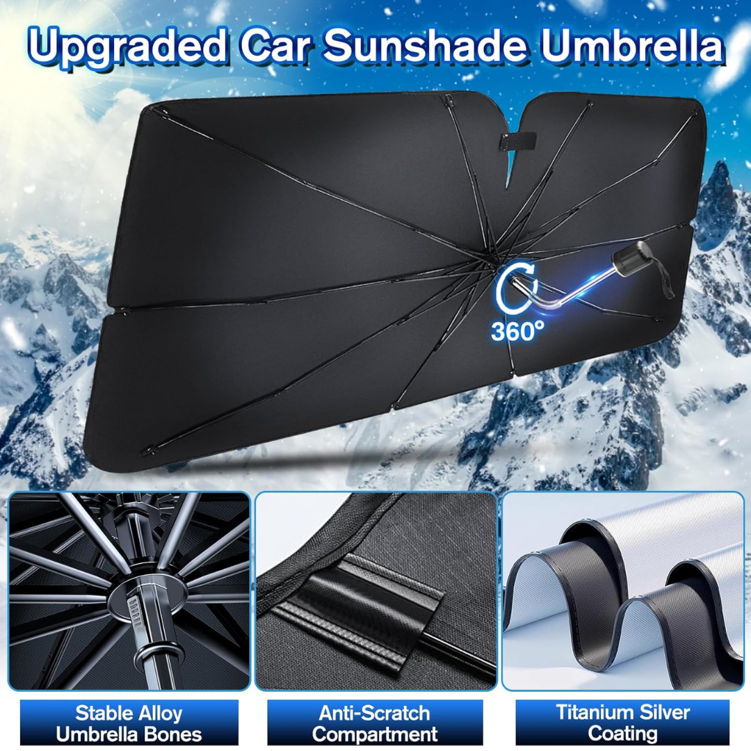 Universal Car Windshield Sunshade – Foldable & UV Protection