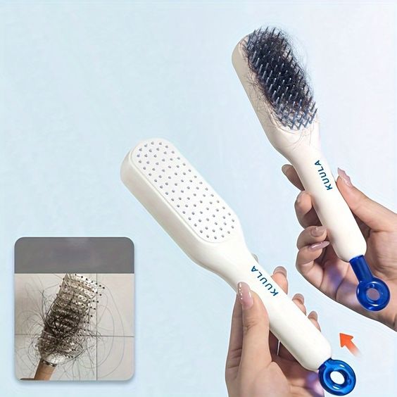 Self Cleaning Massage Hair Brush