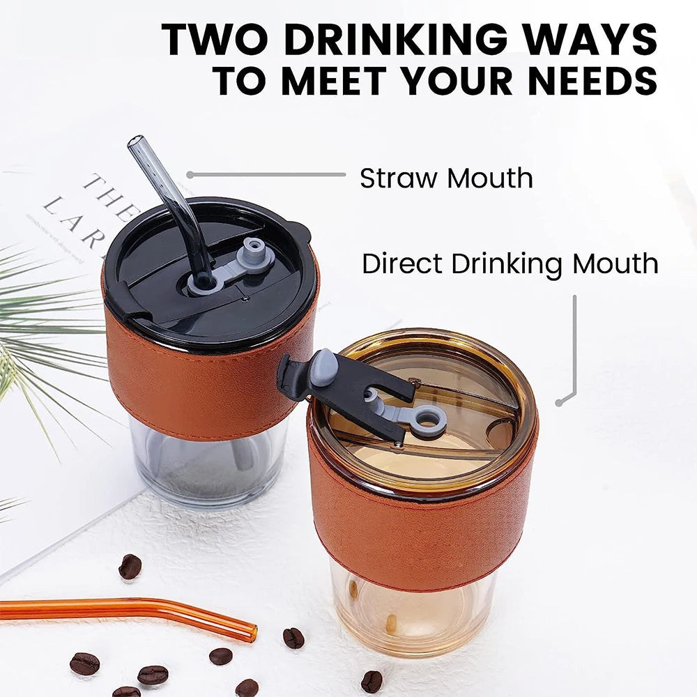 Insulated Coffee Mug With Straw