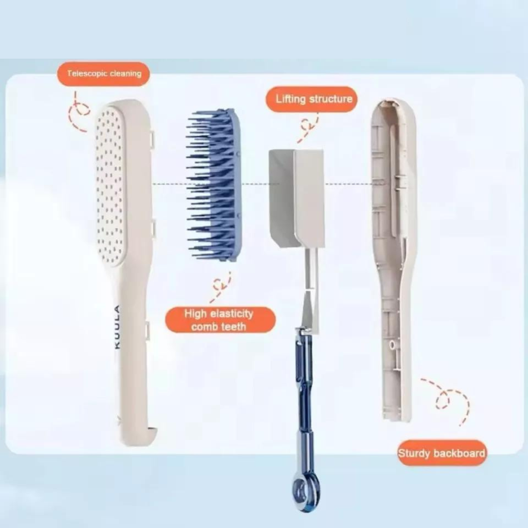 Self Cleaning Massage Hair Brush